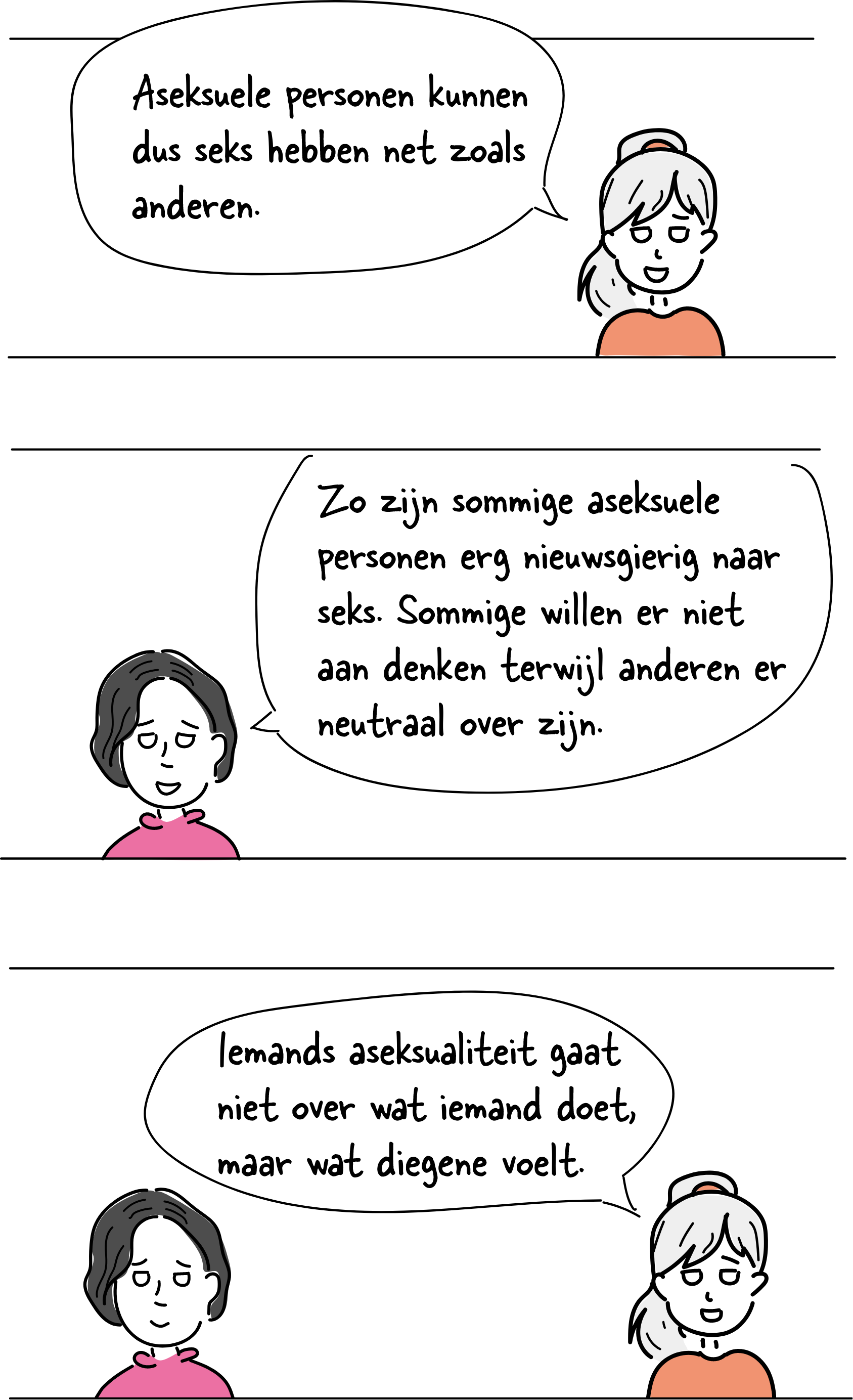 Aseksuele personen kunnen dus seks hebben net zoals anderen.